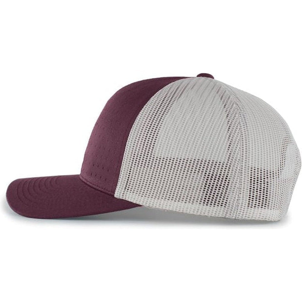 Pacific Headwear Perforated 5 - Panel Trucker Snapback Cap - JL Franklins