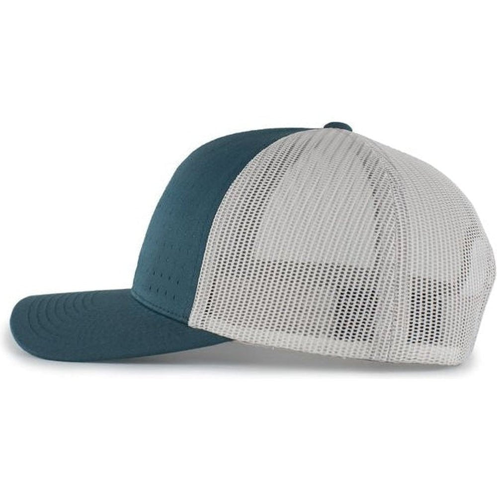 Pacific Headwear Perforated 5 - Panel Trucker Snapback Cap - JL Franklins