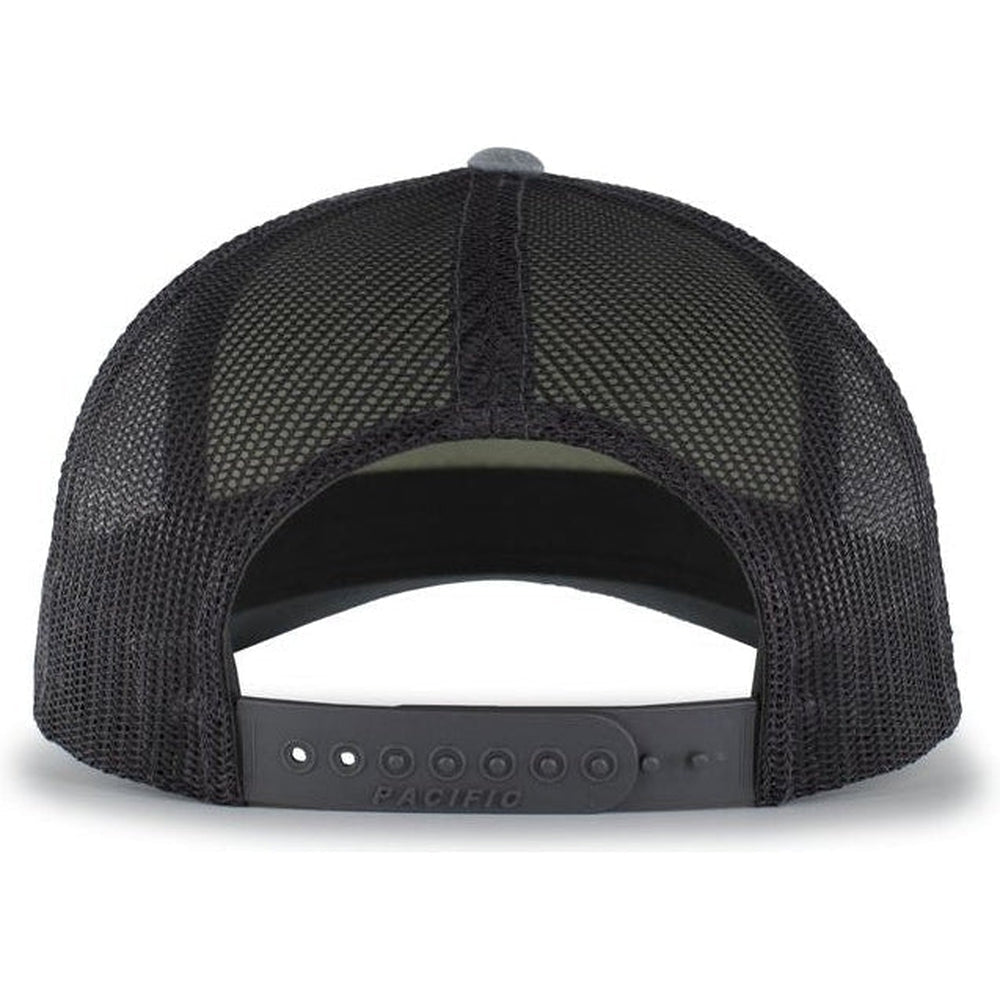 Pacific Headwear Perforated 5 - Panel Trucker Snapback Cap - JL Franklins