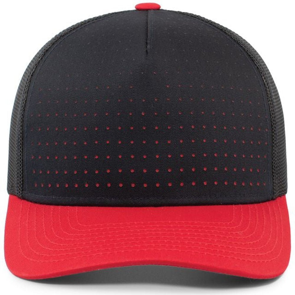 Pacific Headwear Perforated 5 - Panel Trucker Snapback Cap - JL Franklins