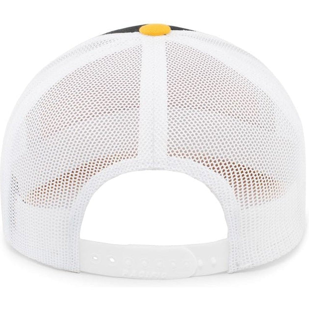 Pacific Headwear Perforated 5 - Panel Trucker Snapback Cap - JL Franklins