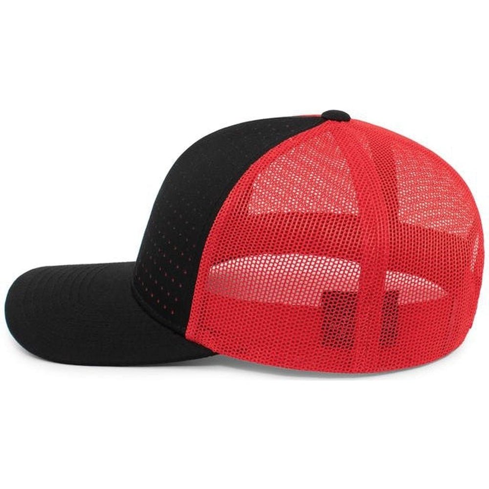 Pacific Headwear Perforated 5 - Panel Trucker Snapback Cap - JL Franklins