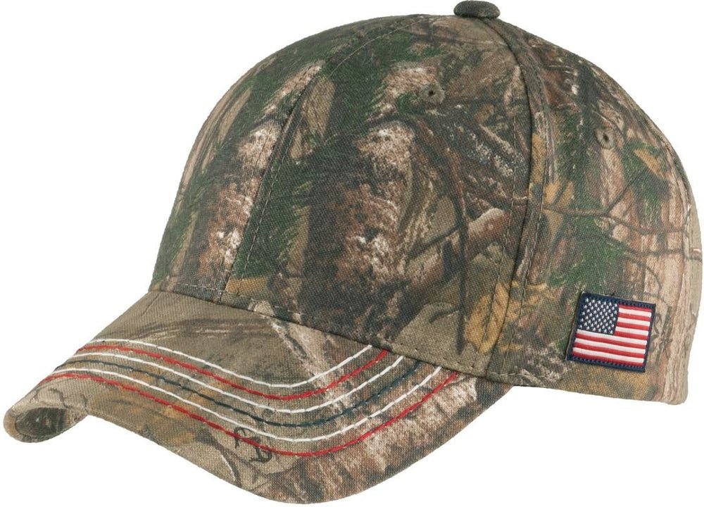 Port Authority Americana Contrast Stitch Camouflage Cap - JL Franklins