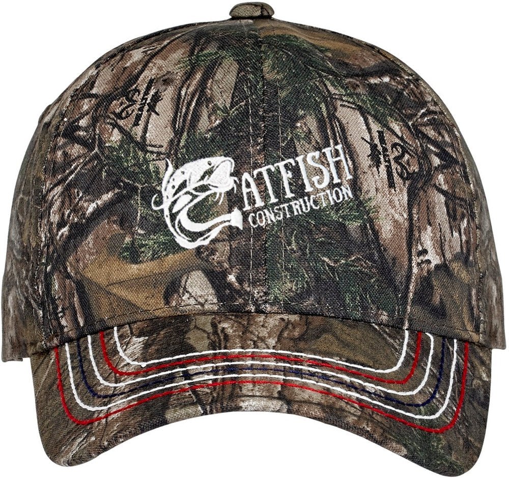 Port Authority Americana Contrast Stitch Camouflage Cap - JL Franklins