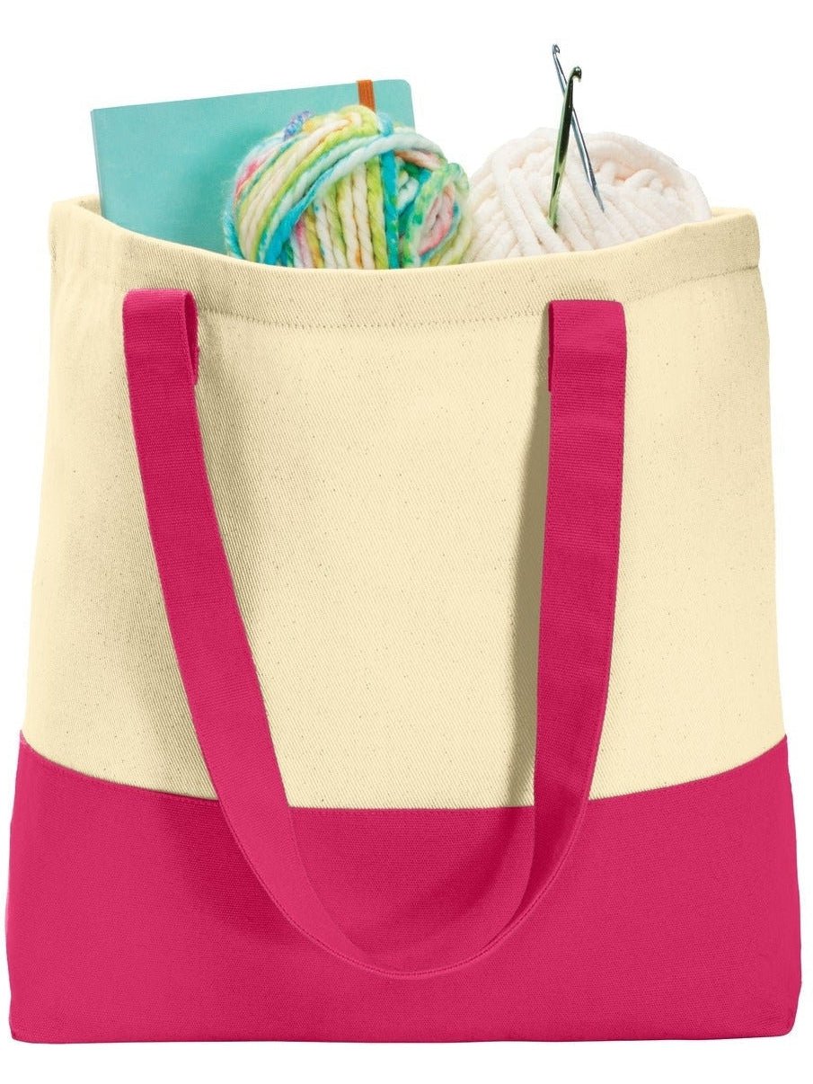 Port Authority Colorblock Cotton Tote - JL Franklins