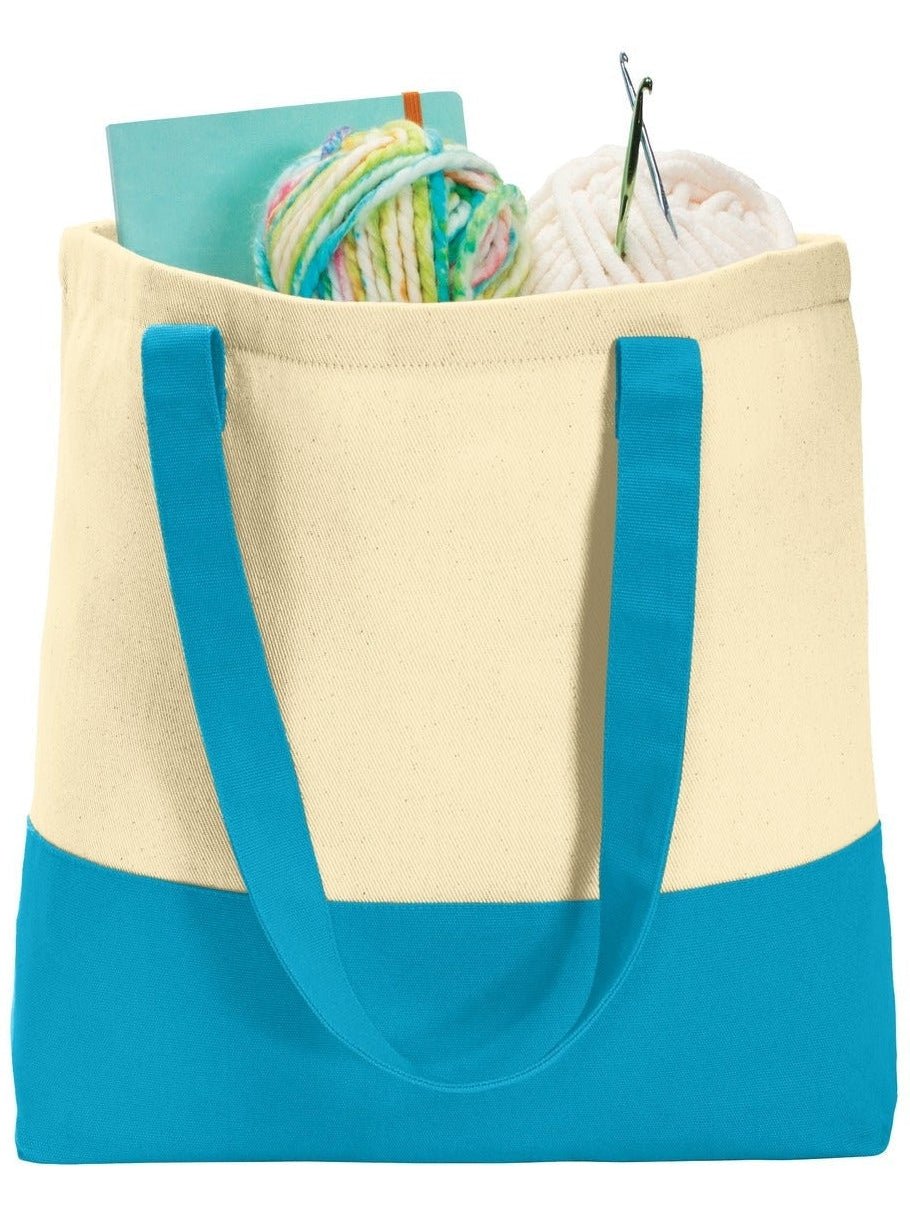 Port Authority Colorblock Cotton Tote - JL Franklins