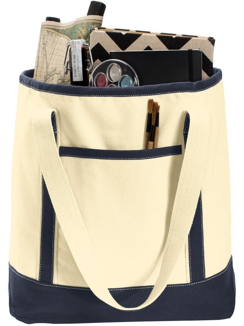 Port Authority Large Cotton Canvas Boat Tote - JL Franklins