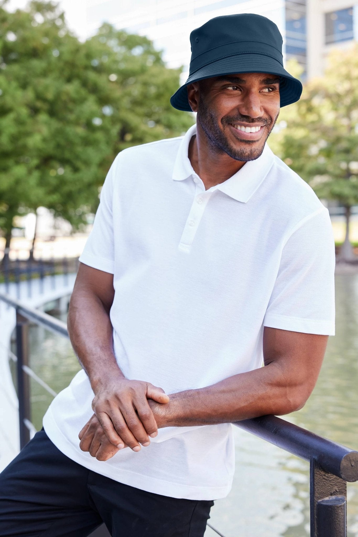 Port Authority Poly Bucket Hat - JL Franklins