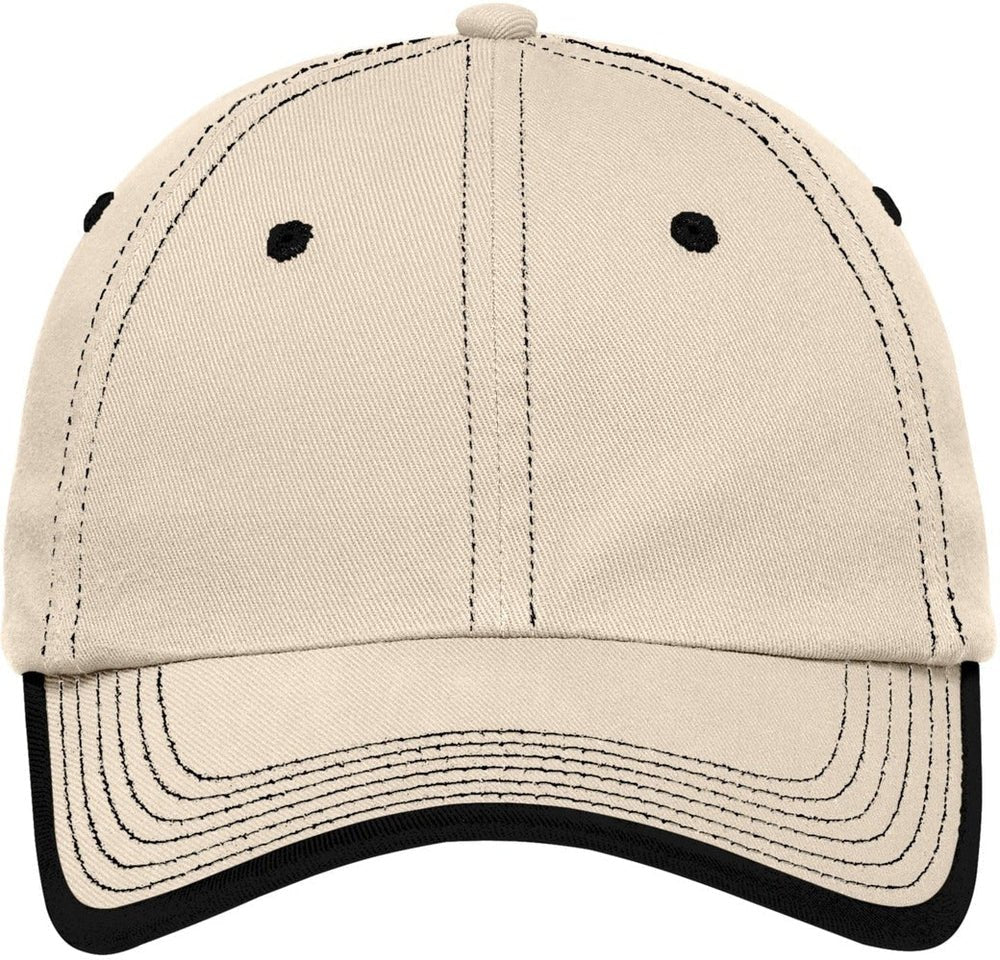 Port Authority Vintage Washed Contrast Stitch Cap - JL Franklins