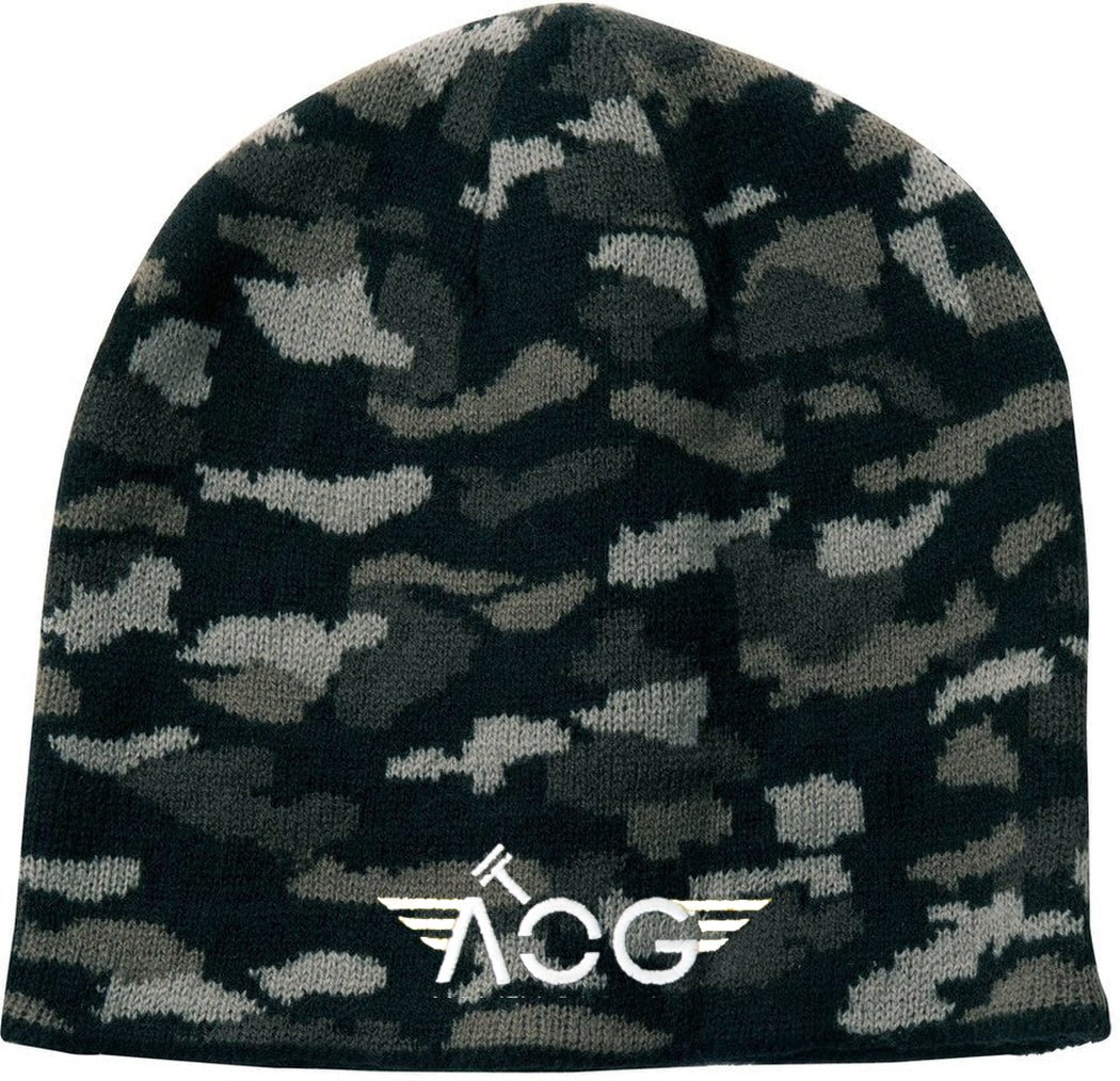 Port & Company Camo Beanie Cap - JL Franklins