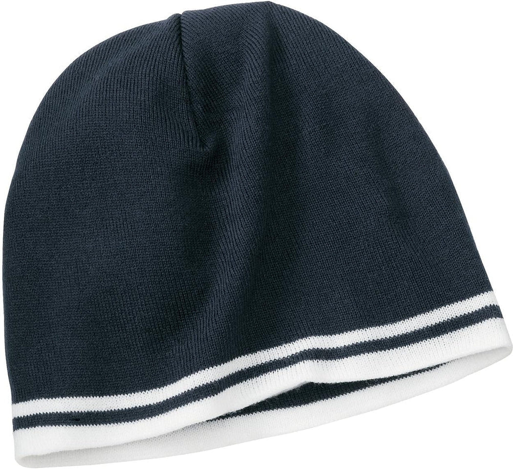 Port & Company Fine Knit Skull Cap with Stripes - JL Franklins