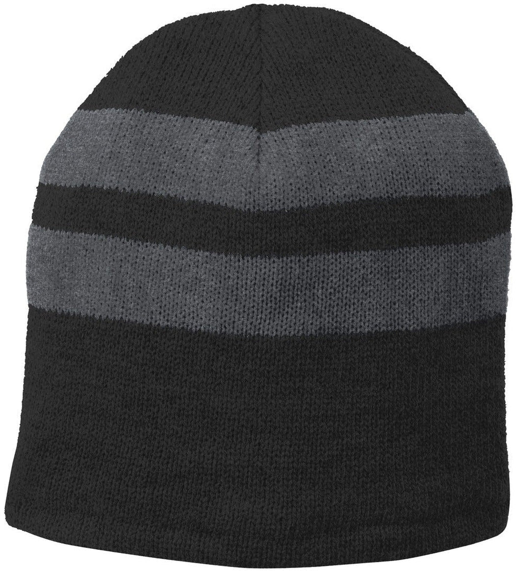 Port & Company Fleece - Lined Striped Beanie Cap - JL Franklins