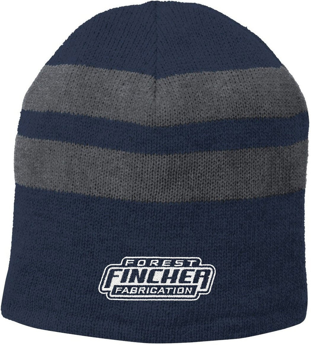 Port & Company Fleece - Lined Striped Beanie Cap - JL Franklins