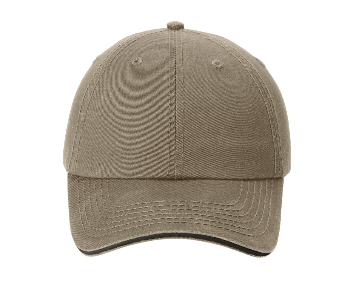 Port & Company Washed Twill Sandwich Bill Cap - JL Franklins