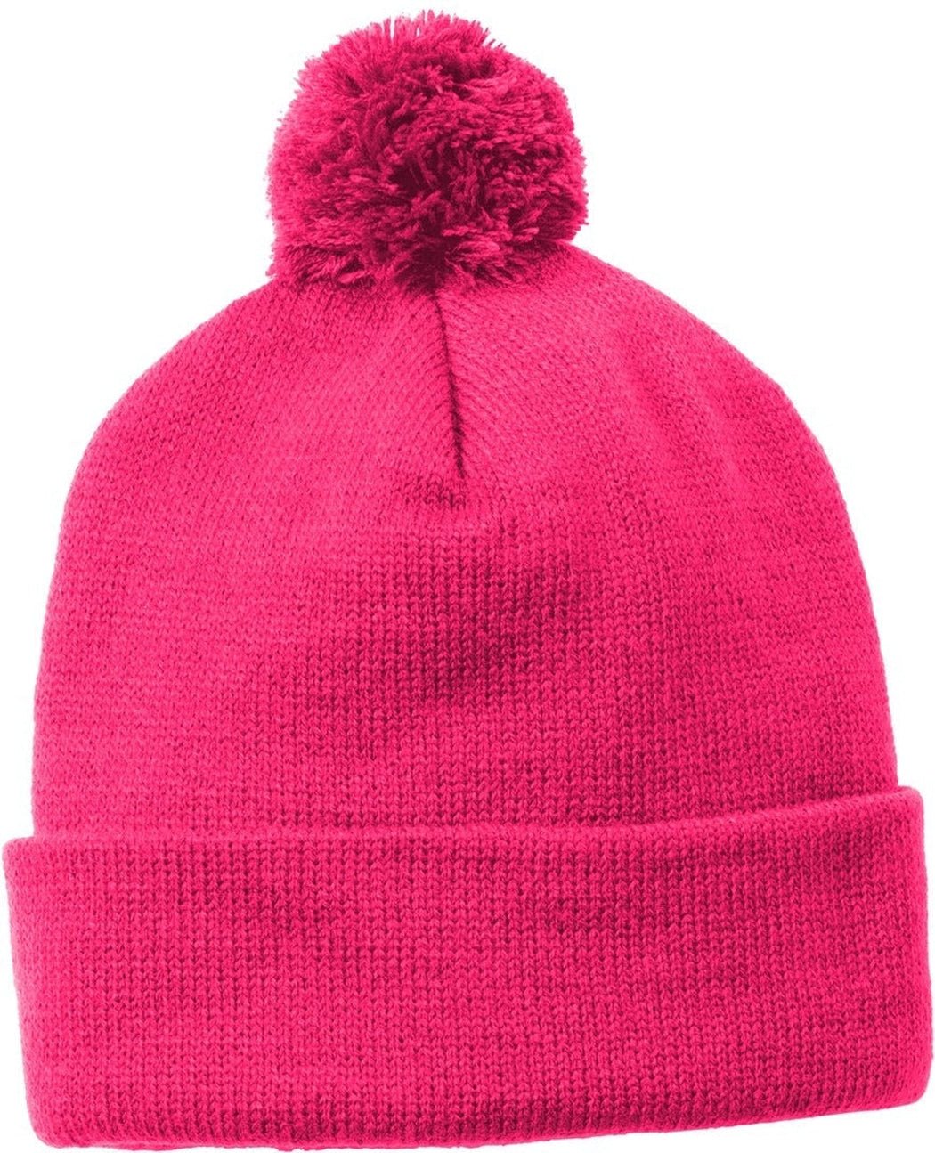 Sport - Tek Solid Pom Pom Beanie - JL Franklins